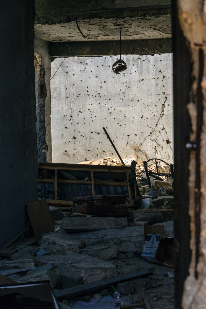 Jenin refuge camp. A house destroyed by the Israeli Army diring the attack on July 2023