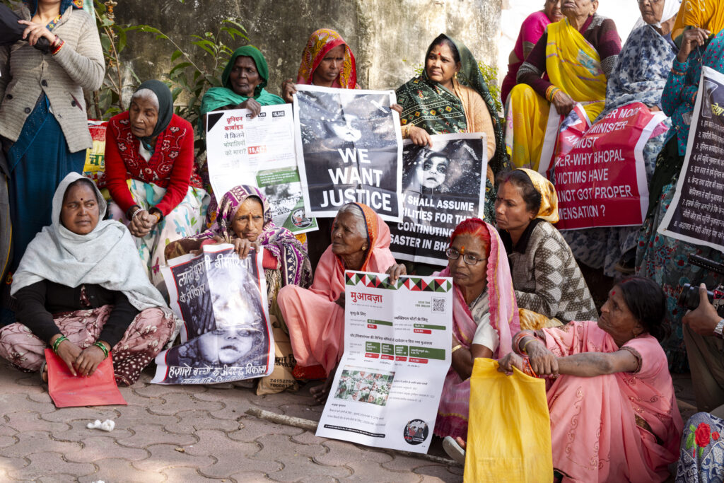 Bhopal Gas Tragedy 40th anniversary survivors' protest. Ph Credit Claudio Avella
