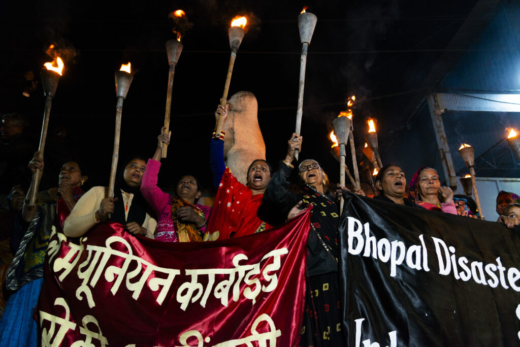 Bhopal Gas Tragedy 40th anniversary, torch rally. Ph. Credit: Claudio Avella